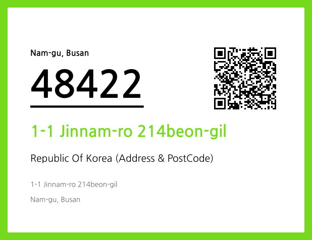 CC BY 4.0 Address and Postal Code QR Code Image (CC BY 4.0)