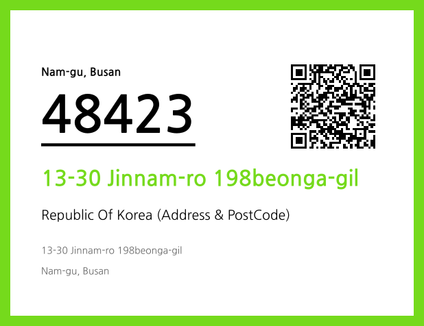 CC BY 4.0 Address and Postal Code QR Code Image (CC BY 4.0)