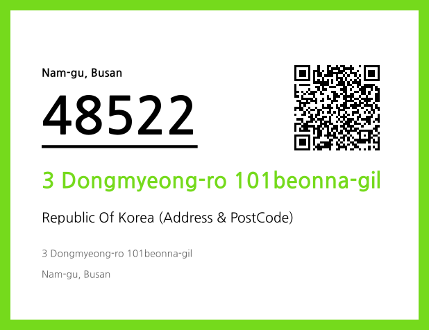 Address and Postal Code QR Code Image (CC BY 4.0)