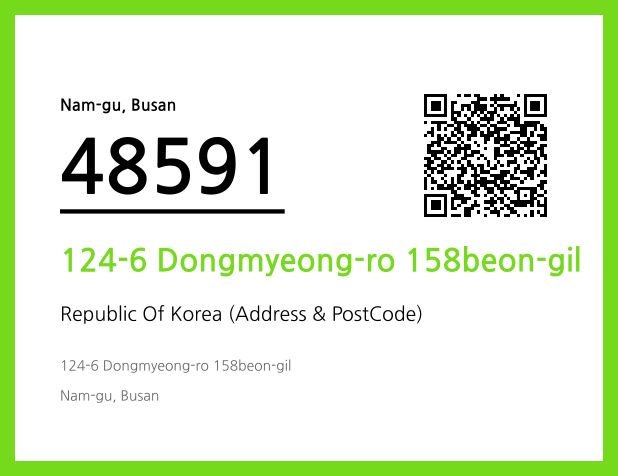 Address and Postal Code QR Code Image (CC BY 4.0)