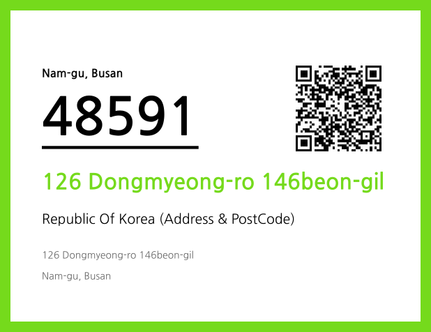 Address and Postal Code QR Code Image (CC BY 4.0)