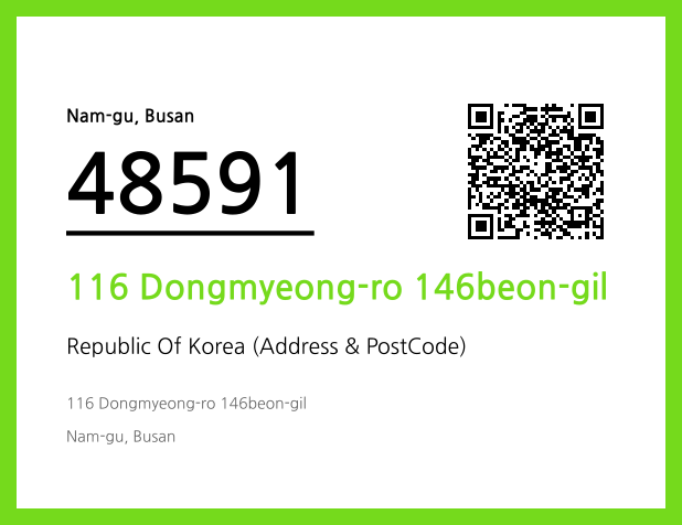 Address and Postal Code QR Code Image (CC BY 4.0)
