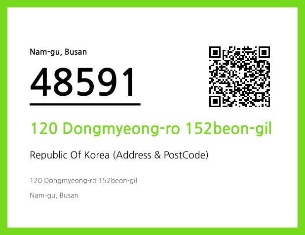 Address and Postal Code QR Code Image (CC BY 4.0)