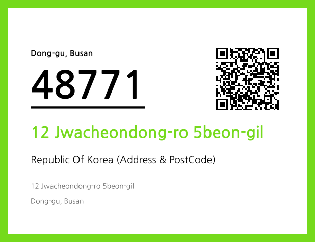 Address and Postal Code QR Code Image (CC BY 4.0)