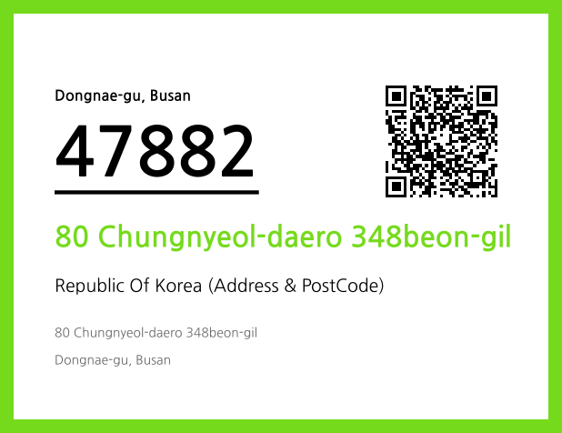 Address and Postal Code QR Code Image (CC BY 4.0)