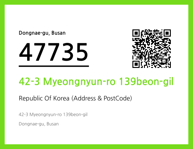 Address and Postal Code QR Code Image (CC BY 4.0)
