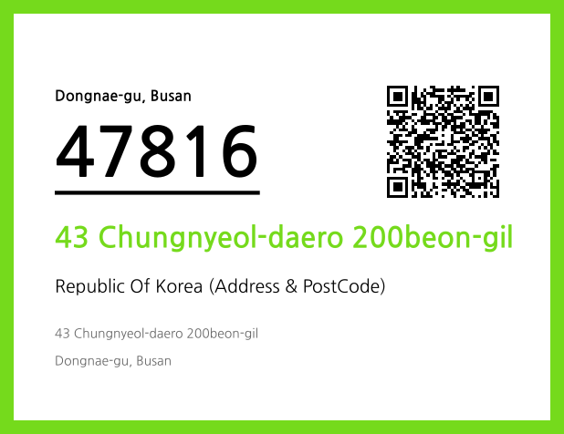 Address and Postal Code QR Code Image (CC BY 4.0)