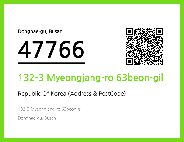 Address and Postal Code QR Code Image (CC BY 4.0)