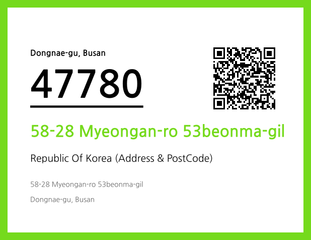 CC BY 4.0 Address and Postal Code QR Code Image (CC BY 4.0)