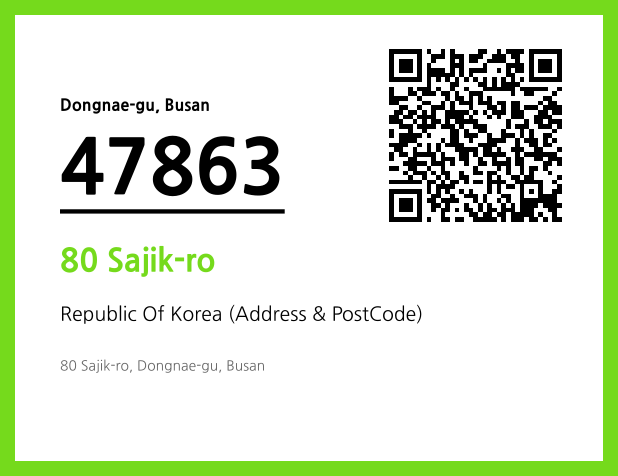 Address and Postal Code QR Code Image (CC BY 4.0)