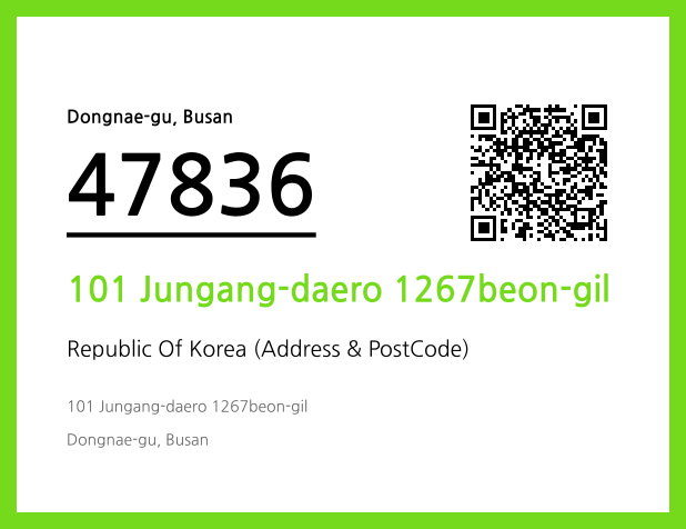 CC BY 4.0 Address and Postal Code QR Code Image (CC BY 4.0)