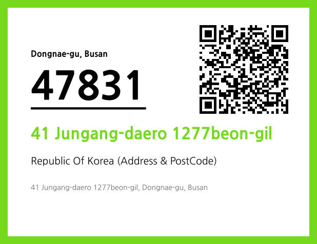 Address and Postal Code QR Code Image (CC BY 4.0)