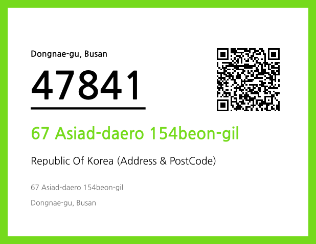 Address and Postal Code QR Code Image (CC BY 4.0)
