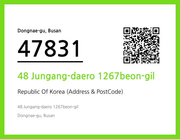 Address and Postal Code QR Code Image (CC BY 4.0)