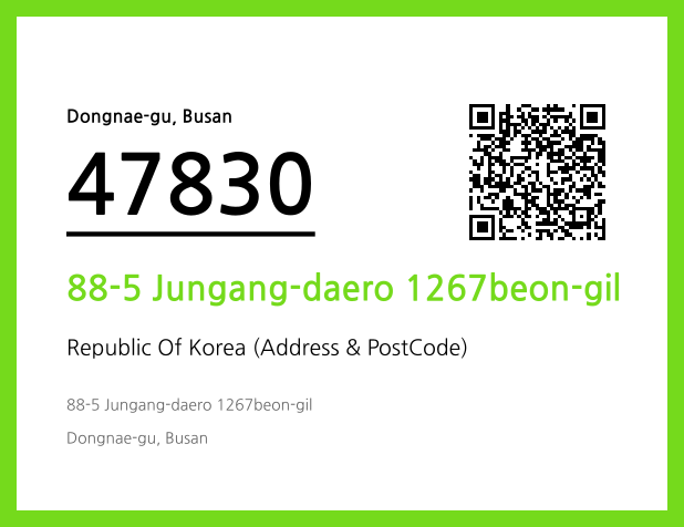 Address and Postal Code QR Code Image (CC BY 4.0)
