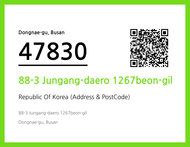 Address and Postal Code QR Code Image (CC BY 4.0)
