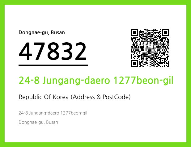 CC BY 4.0 Address and Postal Code QR Code Image (CC BY 4.0)