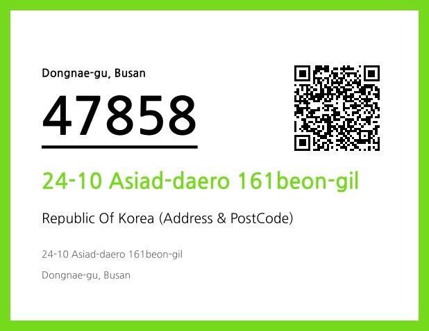 Address and Postal Code QR Code Image (CC BY 4.0)
