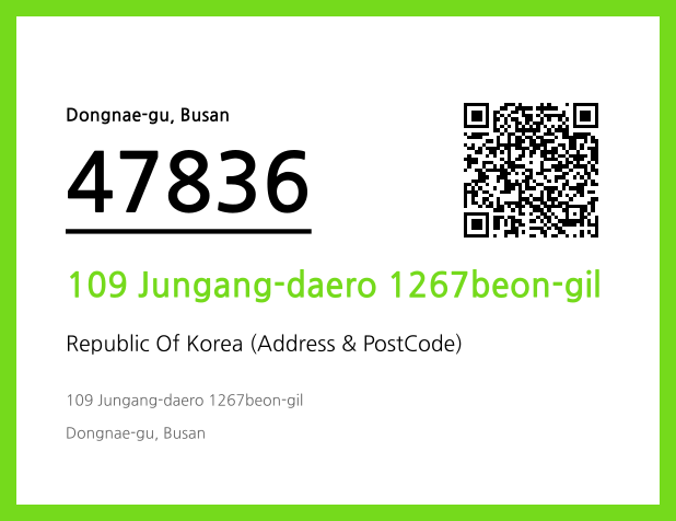 Address and Postal Code QR Code Image (CC BY 4.0)