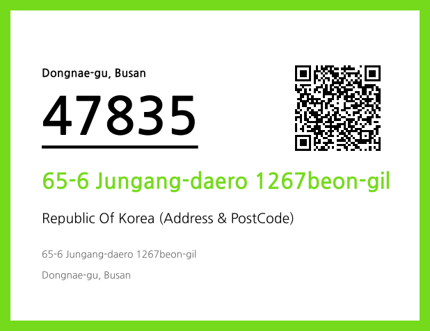 Address and Postal Code QR Code Image (CC BY 4.0)
