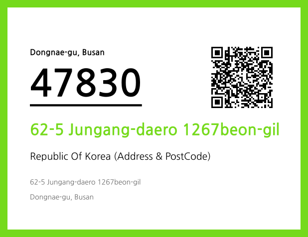 Address and Postal Code QR Code Image (CC BY 4.0)