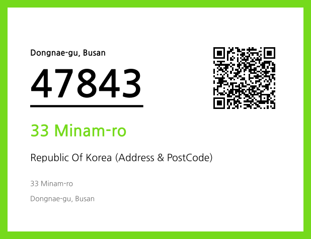 Address and Postal Code QR Code Image (CC BY 4.0)