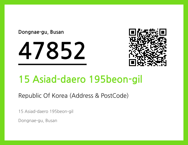 Address and Postal Code QR Code Image (CC BY 4.0)