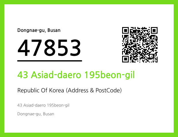 Address and Postal Code QR Code Image (CC BY 4.0)