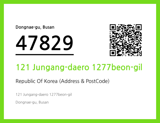 Address and Postal Code QR Code Image (CC BY 4.0)