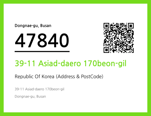 CC BY 4.0 Address and Postal Code QR Code Image (CC BY 4.0)