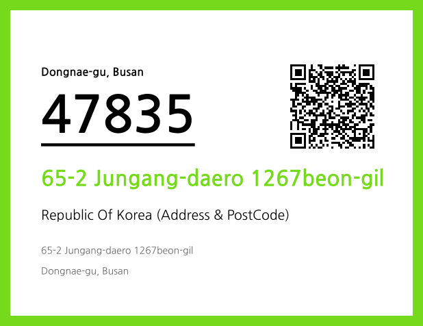 CC BY 4.0 Address and Postal Code QR Code Image (CC BY 4.0)