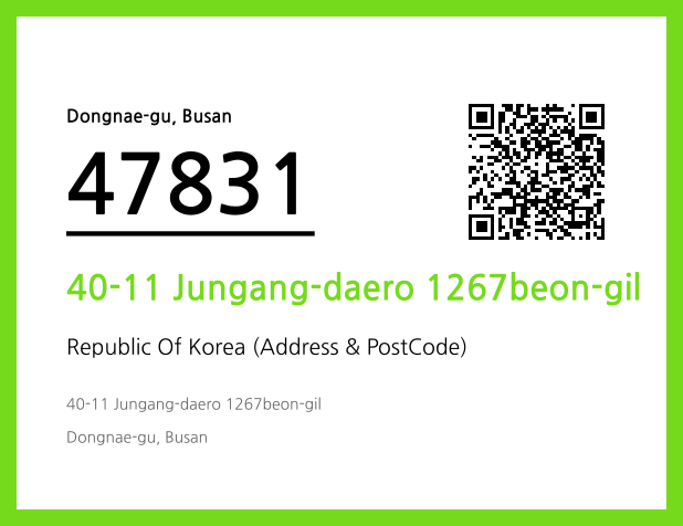Address and Postal Code QR Code Image (CC BY 4.0)