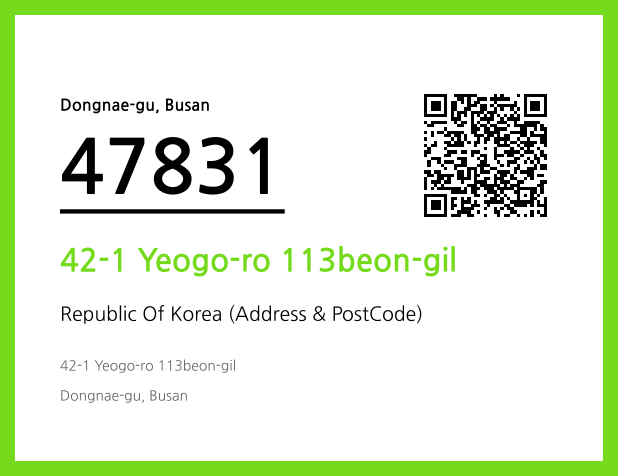 Address and Postal Code QR Code Image (CC BY 4.0)