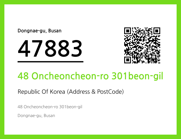 Address and Postal Code QR Code Image (CC BY 4.0)