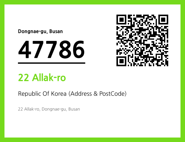 Address and Postal Code QR Code Image (CC BY 4.0)