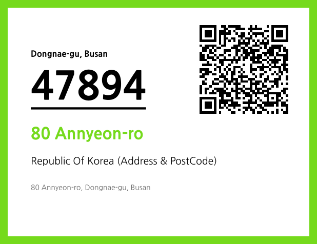 Address and Postal Code QR Code Image (CC BY 4.0)