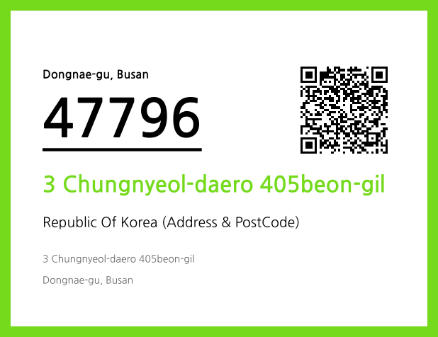 Address and Postal Code QR Code Image (CC BY 4.0)