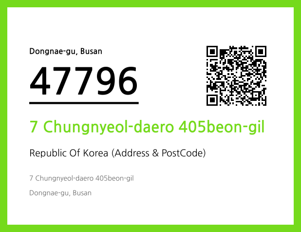 Address and Postal Code QR Code Image (CC BY 4.0)