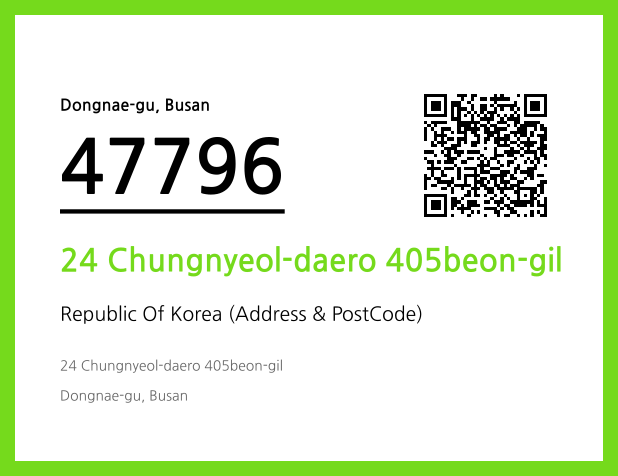 Address and Postal Code QR Code Image (CC BY 4.0)