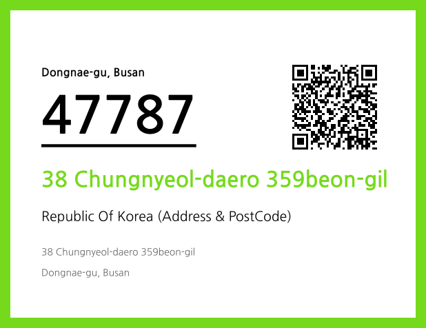 Address and Postal Code QR Code Image (CC BY 4.0)