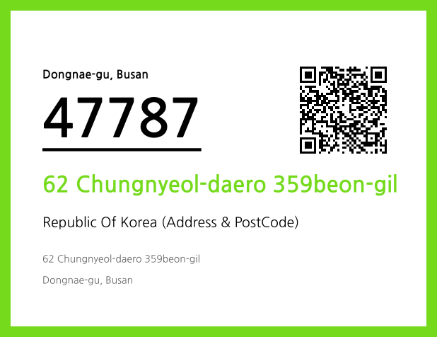 Address and Postal Code QR Code Image (CC BY 4.0)