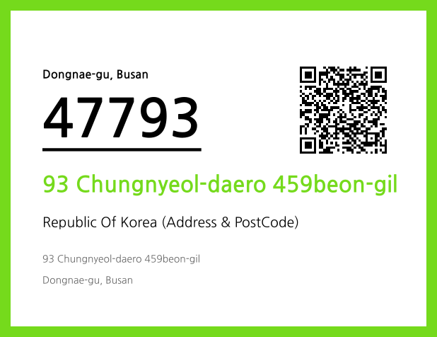 Address and Postal Code QR Code Image (CC BY 4.0)