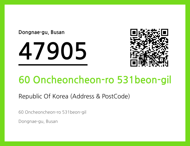 Address and Postal Code QR Code Image (CC BY 4.0)