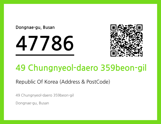 Address and Postal Code QR Code Image (CC BY 4.0)