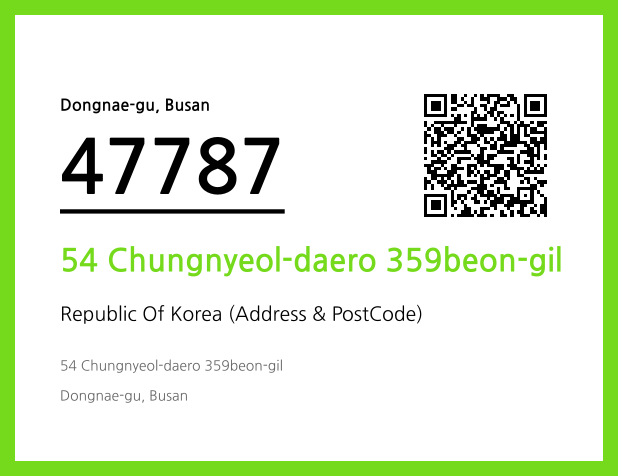 CC BY 4.0 Address and Postal Code QR Code Image (CC BY 4.0)