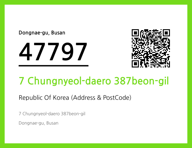 CC BY 4.0 Address and Postal Code QR Code Image (CC BY 4.0)