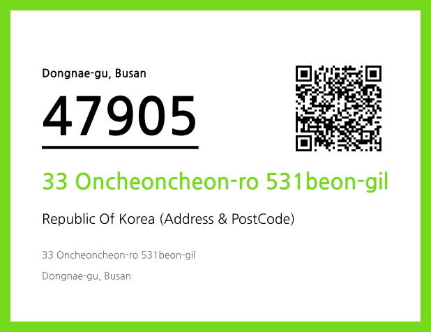 Address and Postal Code QR Code Image (CC BY 4.0)