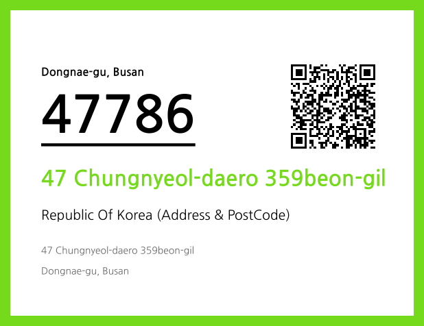 Address and Postal Code QR Code Image (CC BY 4.0)