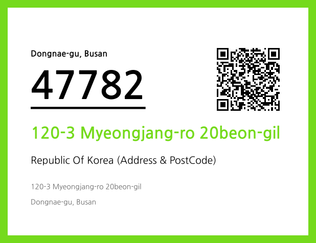 Address and Postal Code QR Code Image (CC BY 4.0)