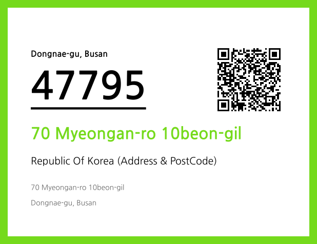 Address and Postal Code QR Code Image (CC BY 4.0)